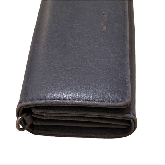 Matt and Nat Vegan Bluish Gray VEGAN Leather Wallet - Picture 6 of 7
